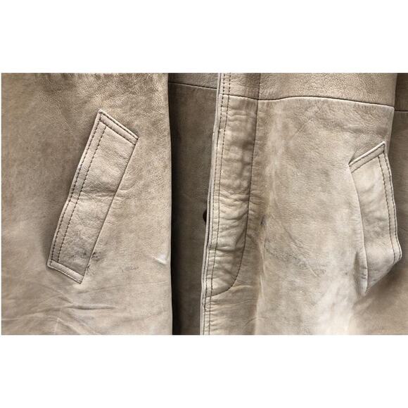 Vintage Nicole Sarhady Collections Brown Suede Barn Jacket L - Picture 13 of 16